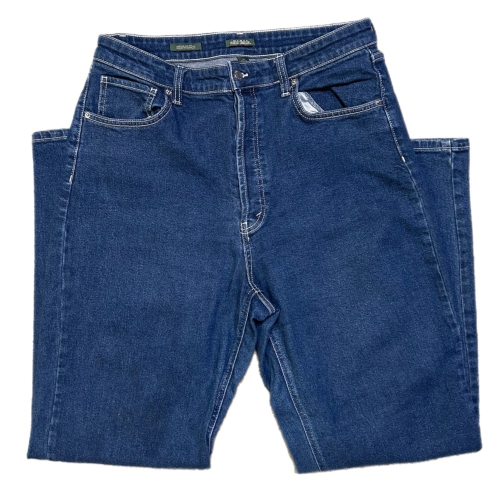 Wild Fable Women’s Straight-Leg Dark Blue Denim Jeans